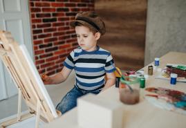 Kinder gestalten Bilder-Segelparade