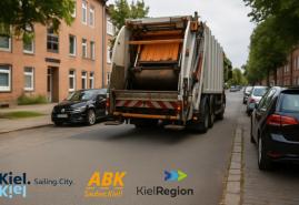 Parksensoren entlasten Kiels Verkehr für Müllabfuhr & Co.