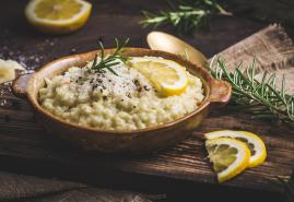 Italienische Winterküche: Zitronenrisotto mit Jakobsmuscheln 