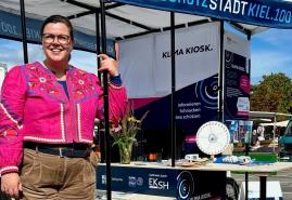 Klima Kiosk in Kiel: Mobiles Lastenrad bringt Klimaschutz direkt in die Stadtteile