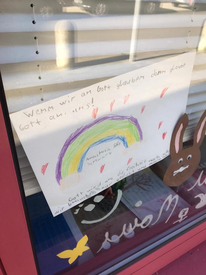 Wuppertaler Kinder Malen Regenbogen Gegen Das Coronavirus
