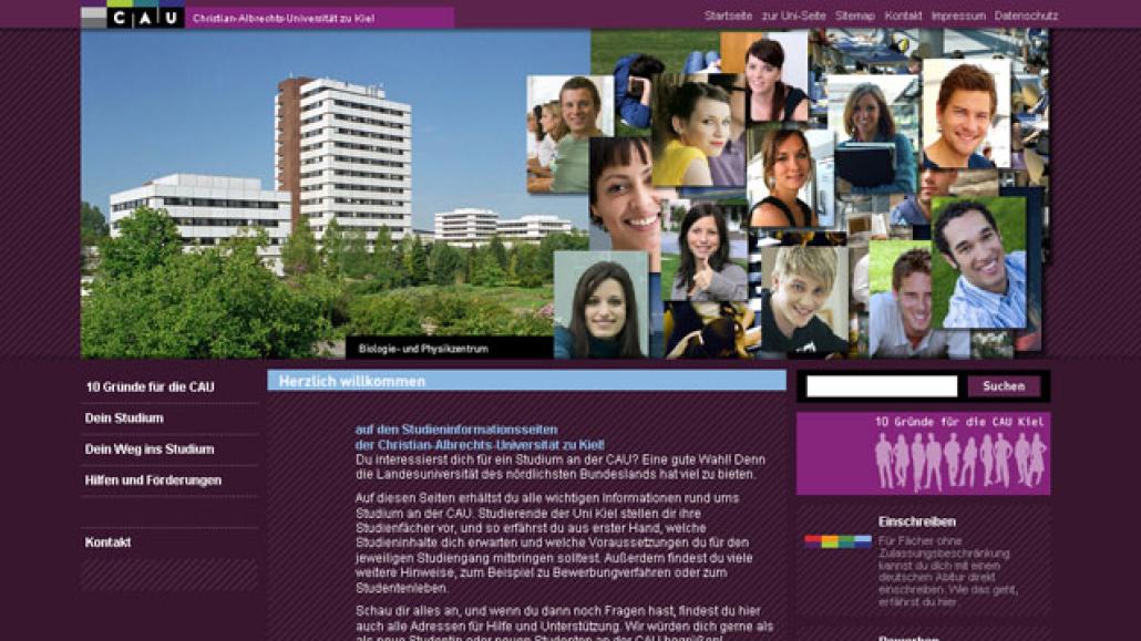 Semesterstart-Spezial: Info-Seite für Studieninteressierte