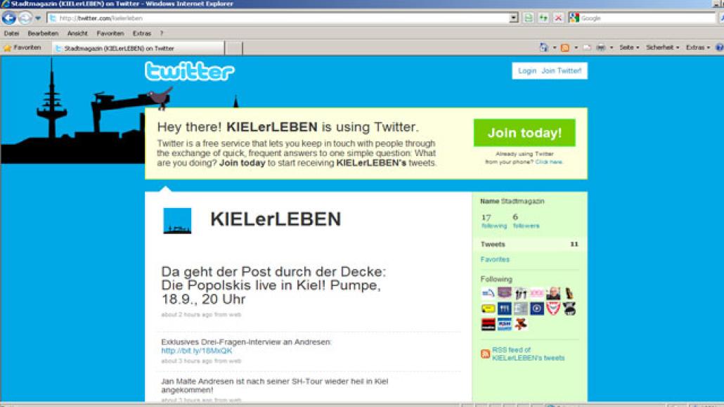 KIELerLEBEN zwitschert - Sie auch?