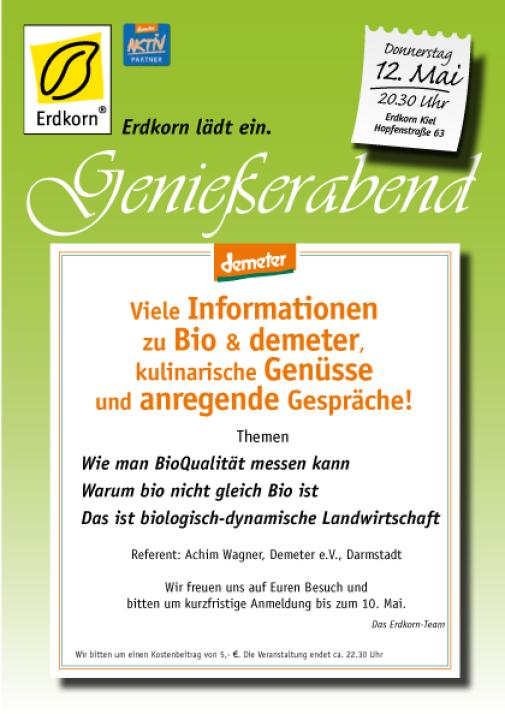 demeter-Genießerabend bei Erdkorn