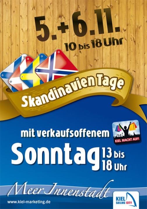Skandinavien Tage locken zum Bummeln in die Kieler Innenstadt.