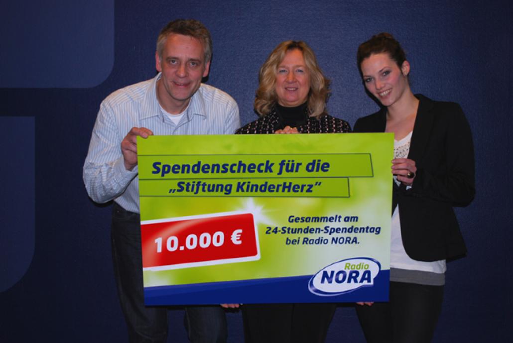 Radio NORA-Hörer spenden 10.000 Euro