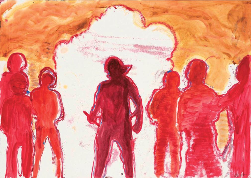 Daniel Richter
ohne Titel, 2007
Öl auf Papier
42 x 59,4 cm
Courtesy Contemporary Fine Arts, Berlin
© VG Bild-Kunst, Bonn 2012
