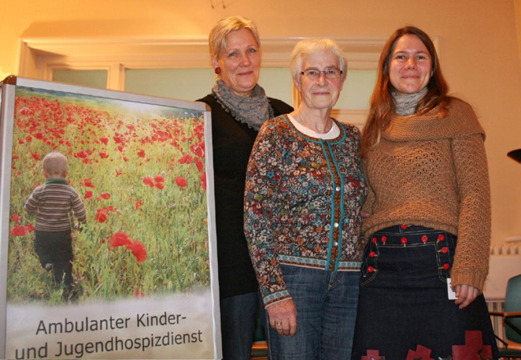 Martina Burbach, Renate Denker und Cornelia Blümer vom Ambulanten Kinder- und Jugendhospizdienst (v. li.)