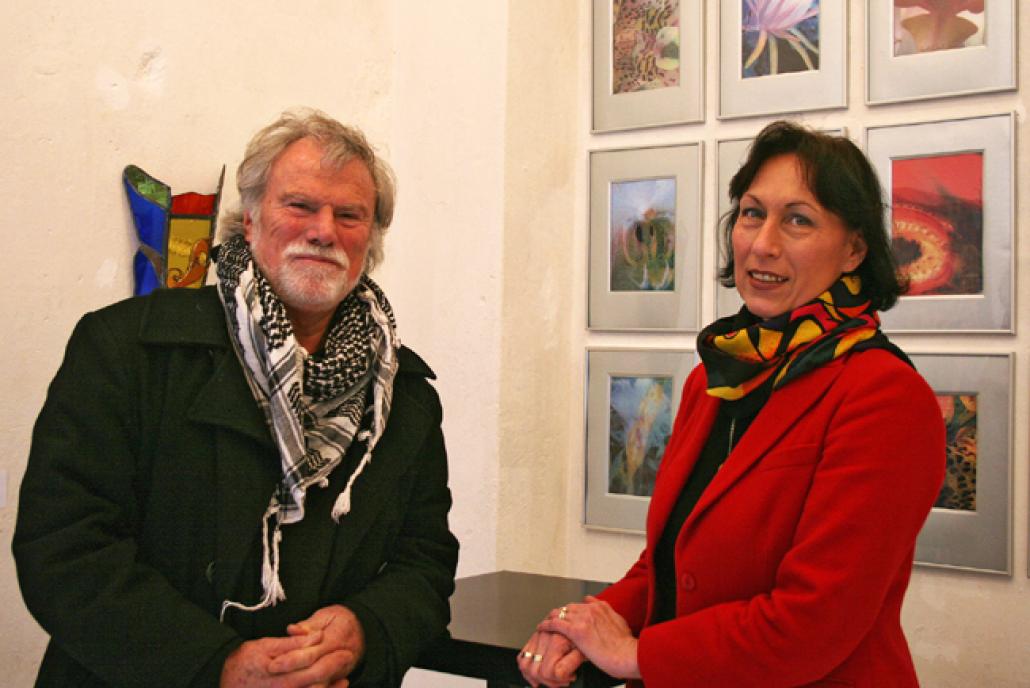 Helmut Klein und Mechthild Wichmann-Kramp in der galerie-in-kiel