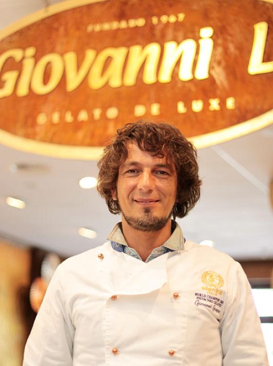 Namensgeber, Gründer, Repräsentant, Qualitätskontrolleur und Kreateur von 112 Eissorten: Giovanni Lasagna