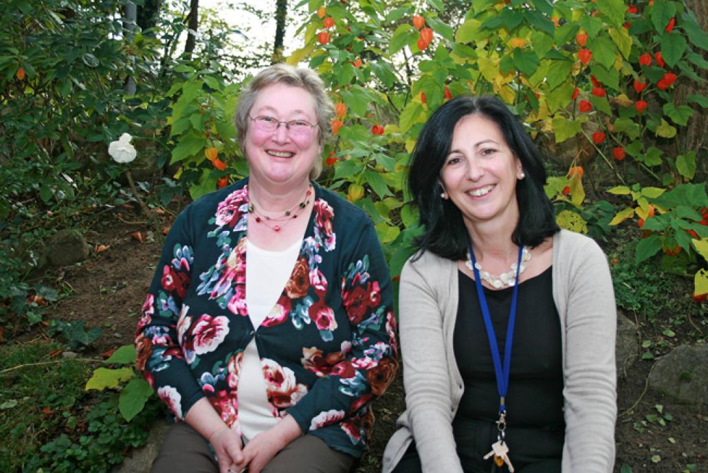 Gila Koglin und Dr. Maria Echaniz, Mitarbeiterinnen im Frauenhaus