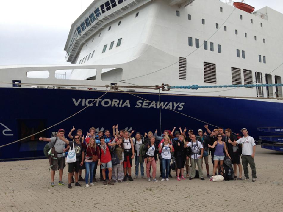 Die Victoria Seaways sticht in See auf den Weg ins Baltikum