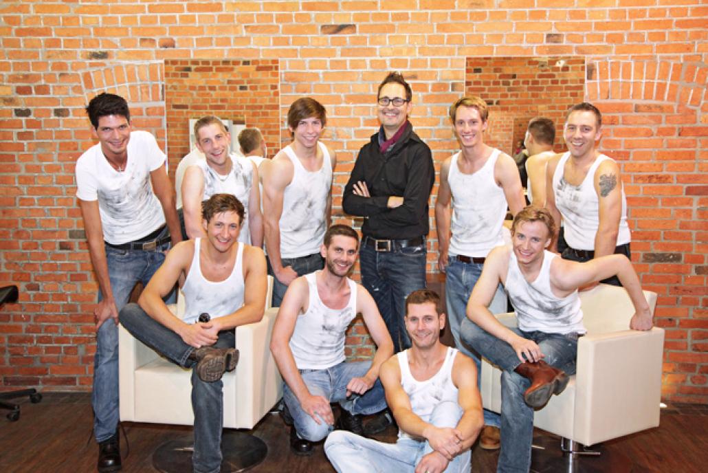 Die Teilnehmer des letzten Männer-Castings mit Top-Stylist Björn Donner