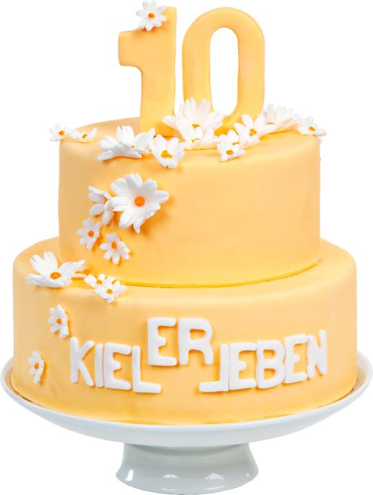 10 Jahre KIELerLEBEN! Eine Tortenüberraschung von 2Fach Floristik &amp;amp; Patisserie
