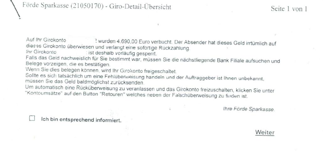 Achtung: Falsche Bank-E-Mails im Umlauf