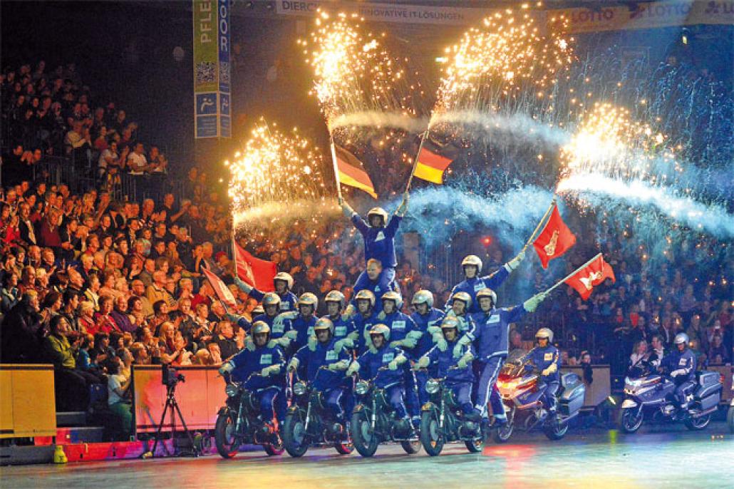 Die Motorradstaffel der Polizei Hamburg