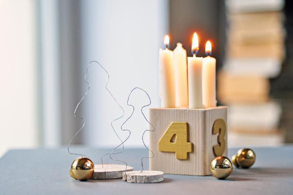 Adventskalender im Quadrat