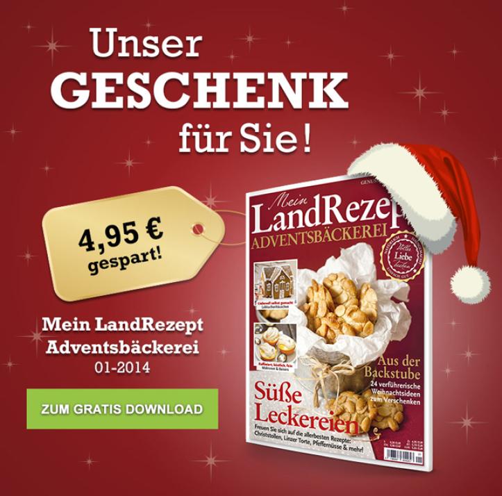 Mein LandRezept Adventsbäckerei zum Gratis-Download