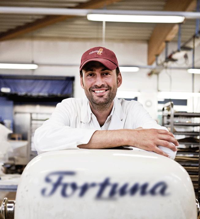 Moritz Günther in der Backstube