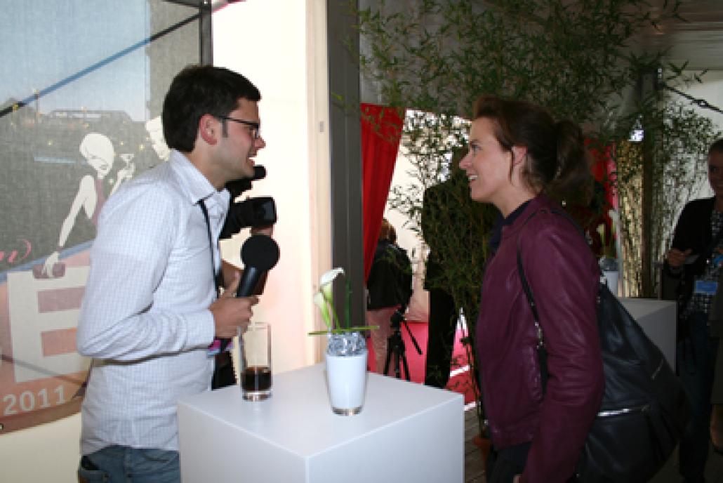 KIELerLEBEN-Redakteur Olaf Ernst interviewt Katrin Berling vom SOPHIENHOF