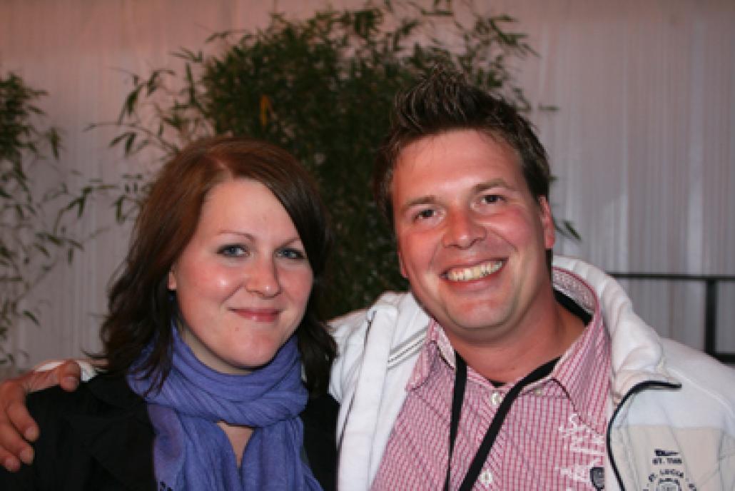 KIELerLEBEN-Redakteurin Dana Wengert und Sascha Eilers von falkemedia