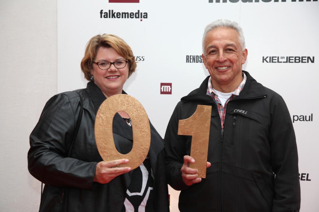 Britta Janßen von falkemedia und Armando Lizarzaburu von Inlingua