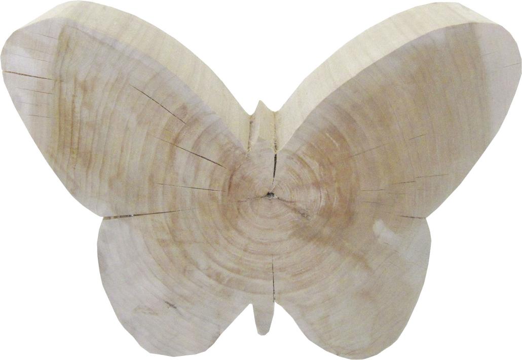 Zauberhaft: Schmetterling, Naturholz, ver­schiedene Grö­ßen, ab 24,95 Euro.