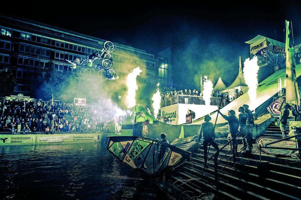 Action im FREE-Funpark auf der KiWo