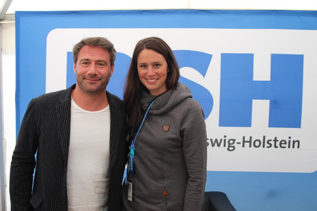 Kerstin Klostermann traf Sasha kurz vor seinem Auftritt im Backstage-Bereich