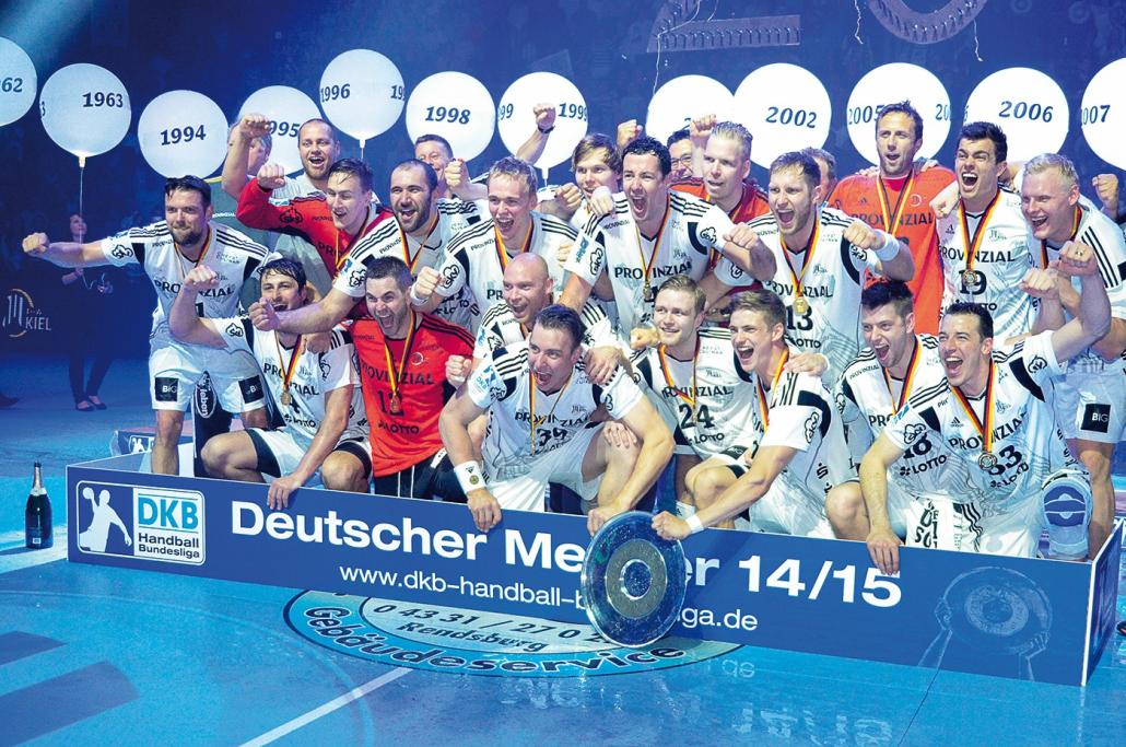 Der THW Kiel feiert seinen 20. Meistertitel