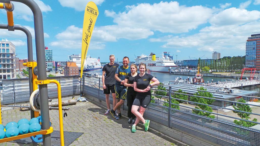 Das KIELS-CITY-Team: Tino Kern, Felix Willimzig, Kim Wotschke und Katrin Meier (v. li.)