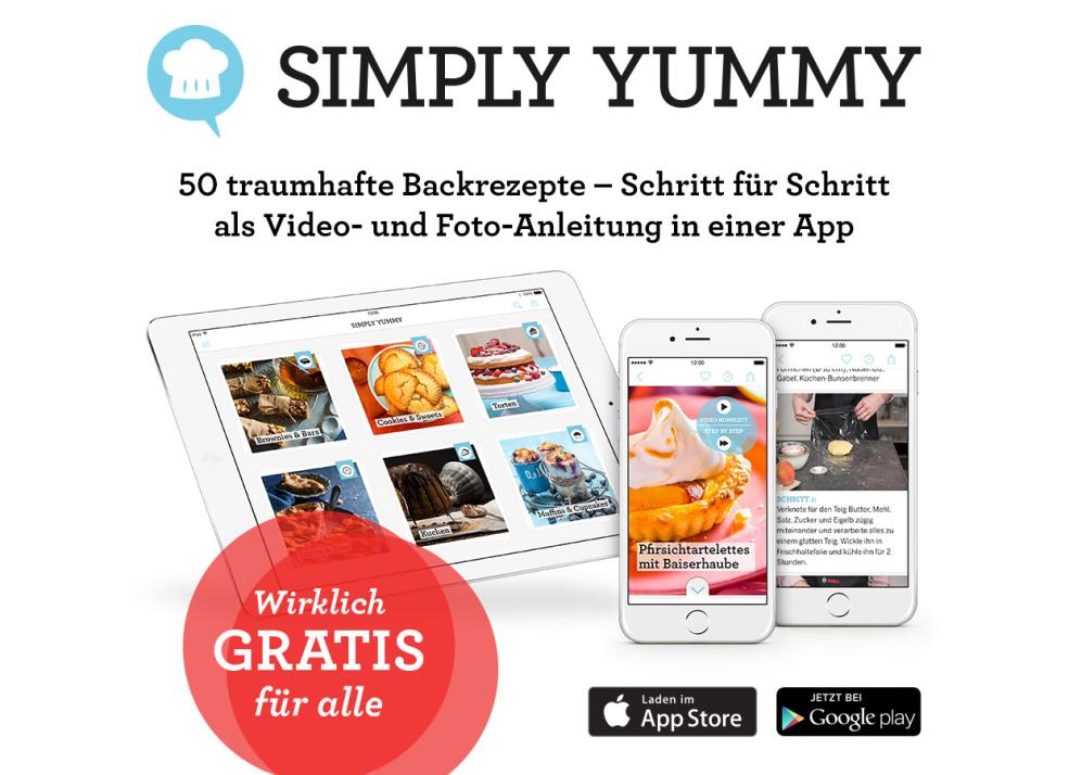 SIMPLY YUMMY® – die wundervolle App für Backverliebte