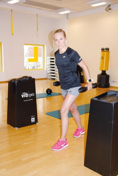 Hanteltraining ist ein Teil des Zirkels