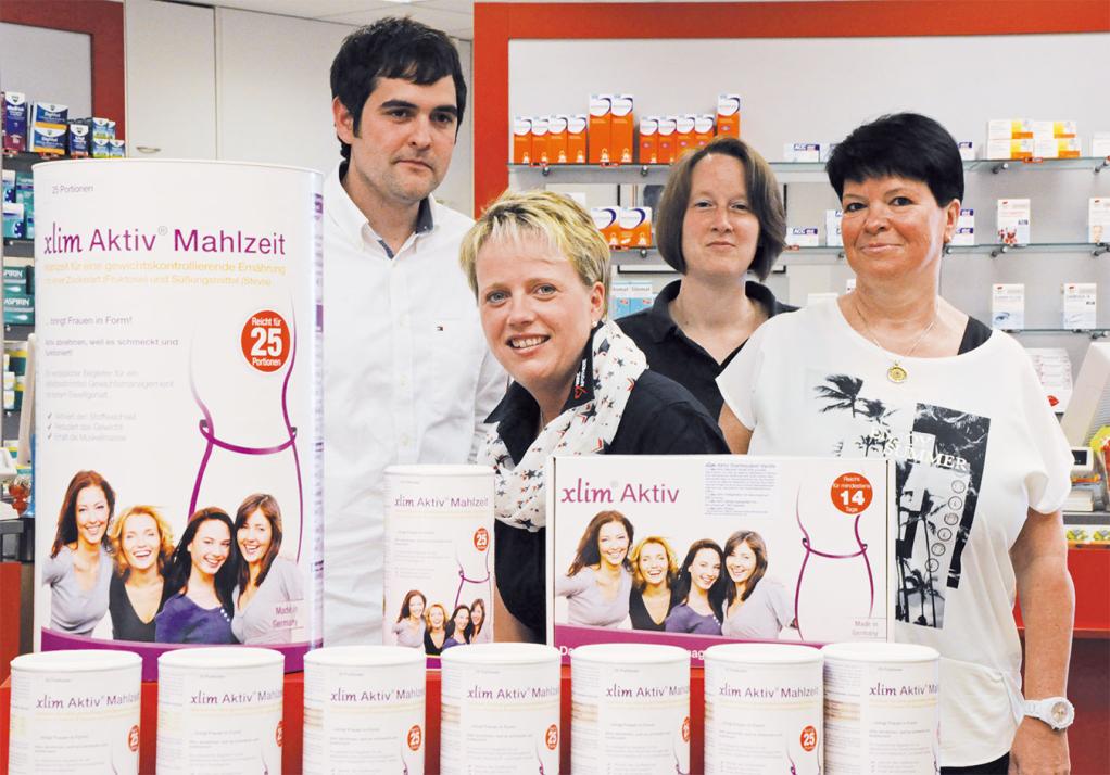 Das Team der Herz Apotheke (v. li.): Inhaber Jean-Christian Gramann, Annika Bauer, Nadine Schlack, Karina Krüger