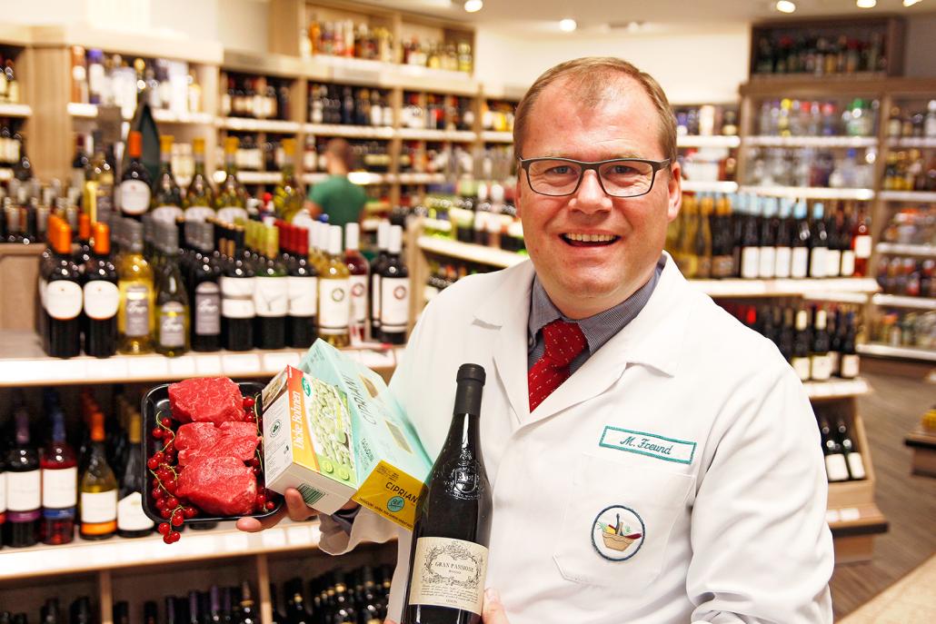 Bei Marten Freund vom Schlemmermarkt Freund kann man die leckeren Zutaten bekommen