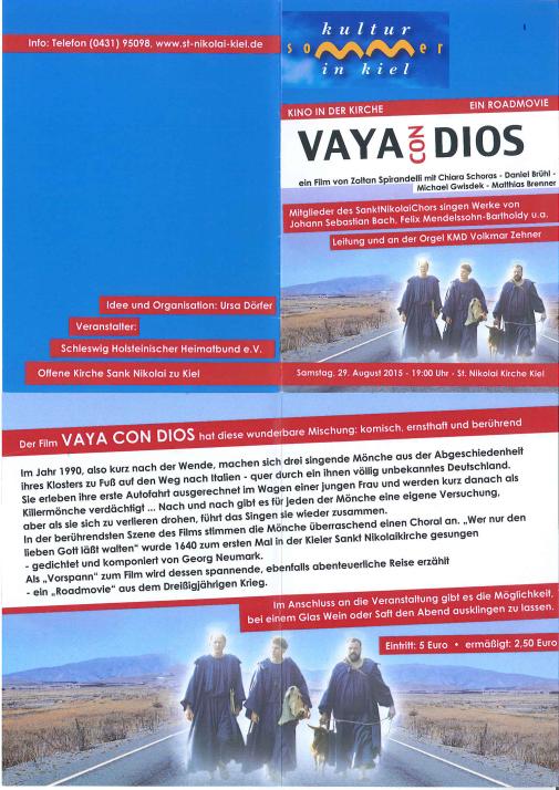 VAYA CON DIOS – Kino in Kirche