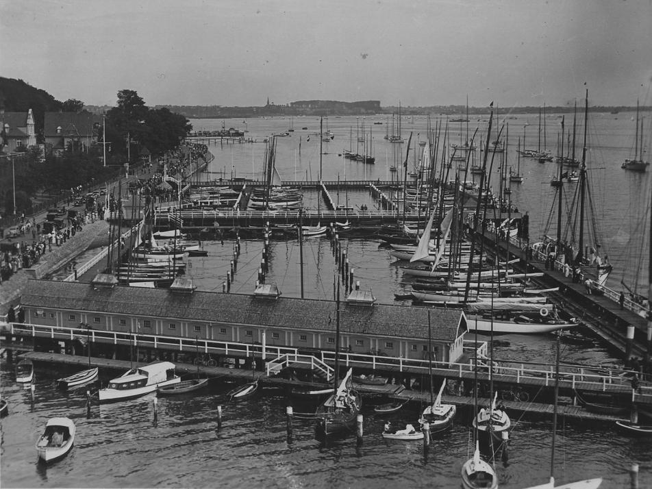 Der Olympiahafen 1936 in Düsternbrook