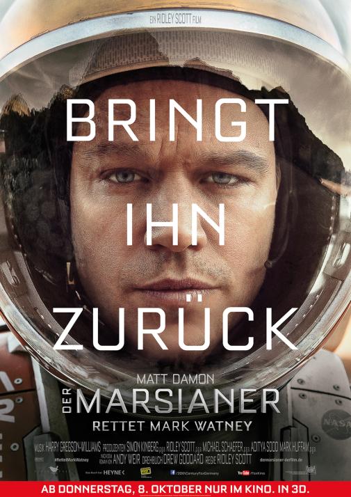 Neues Kinohighlight mit Matt Damon: Der Marsianer