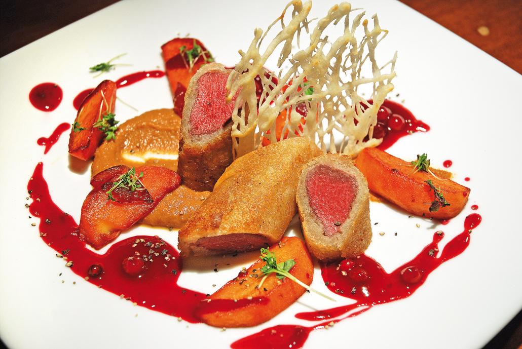 Hirschfilet im Brotmantel