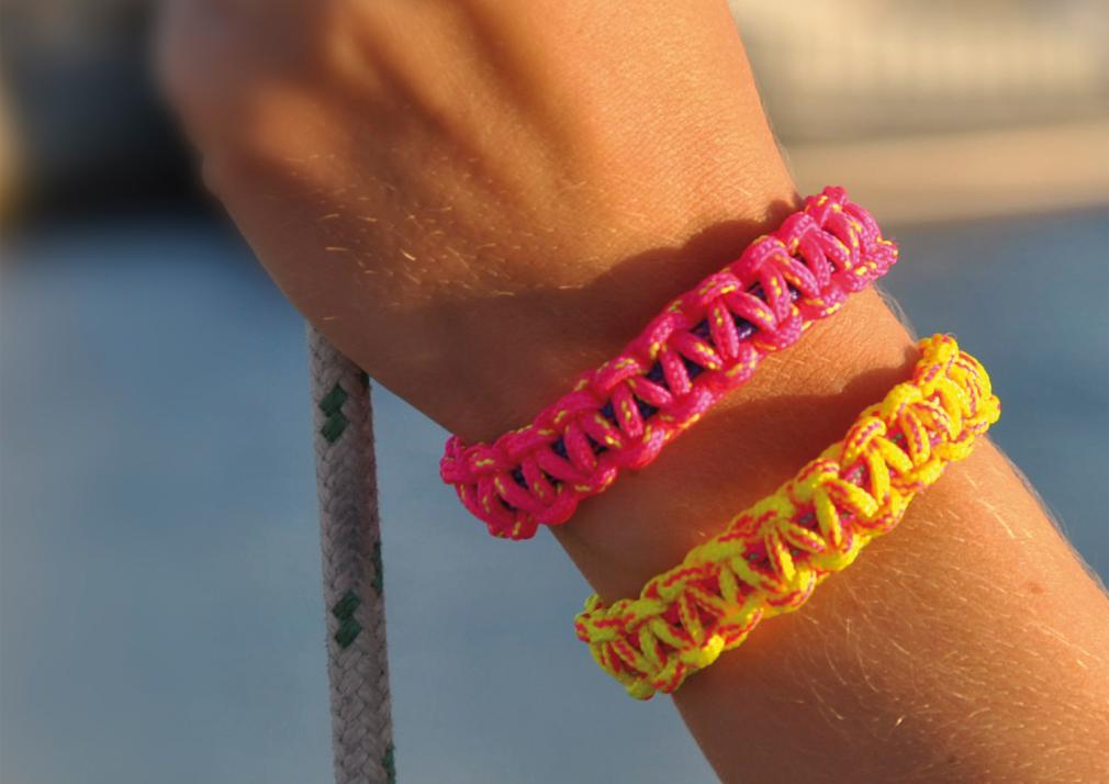 Armbänder von Tampen Kiel sind klassisch maritim oder knallig bunt