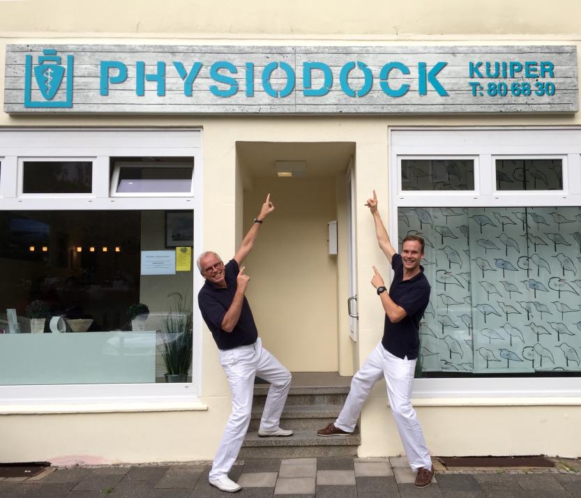 Hans-Peter und Robert Kuiper (v. li.) von Physiodock Kuiper