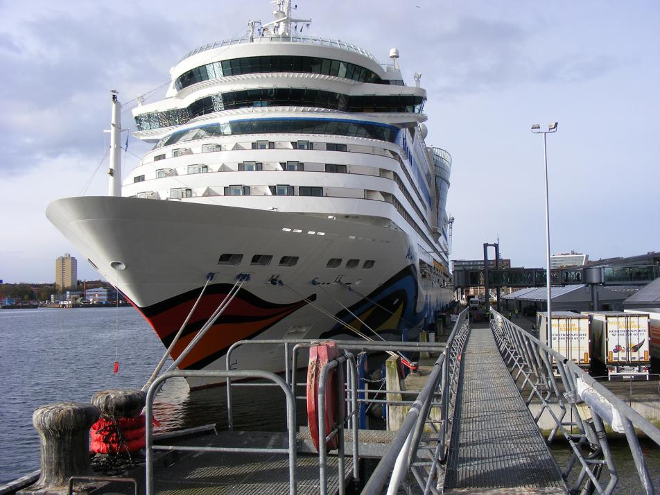 Gleich drei Schiffe werden in dieser Saison von AIDA Cruises in Kiel stationiert