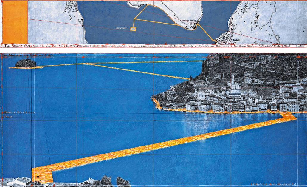 Christos neues Werk „Floating Piers“