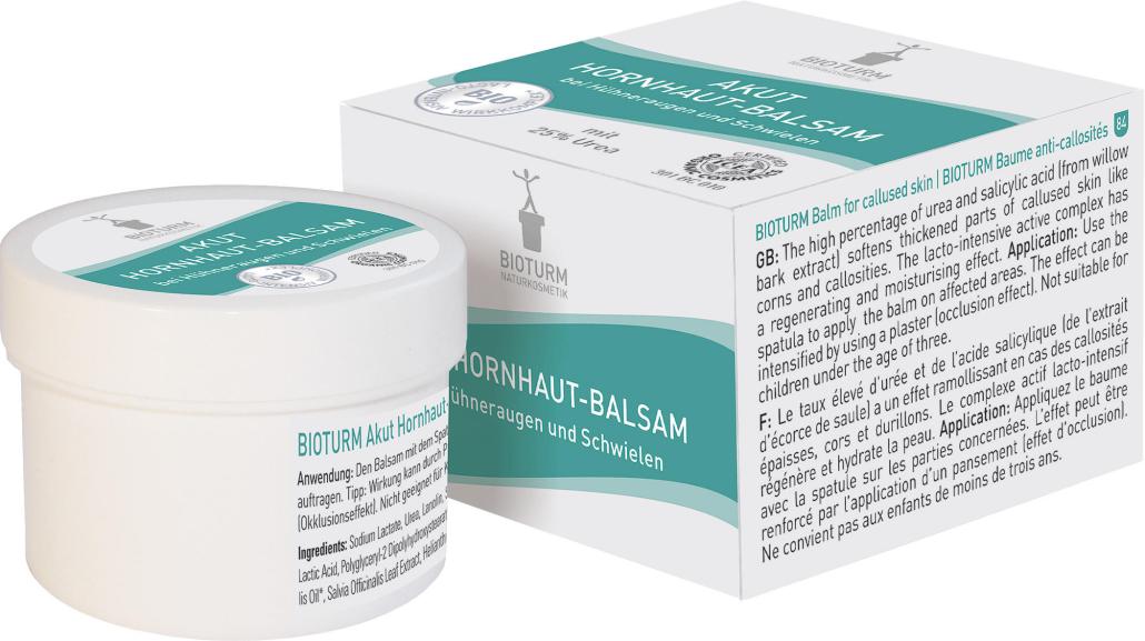 Das Hornhaut-Balsam von Bioturm sorgt für schöne Sommerfüße
