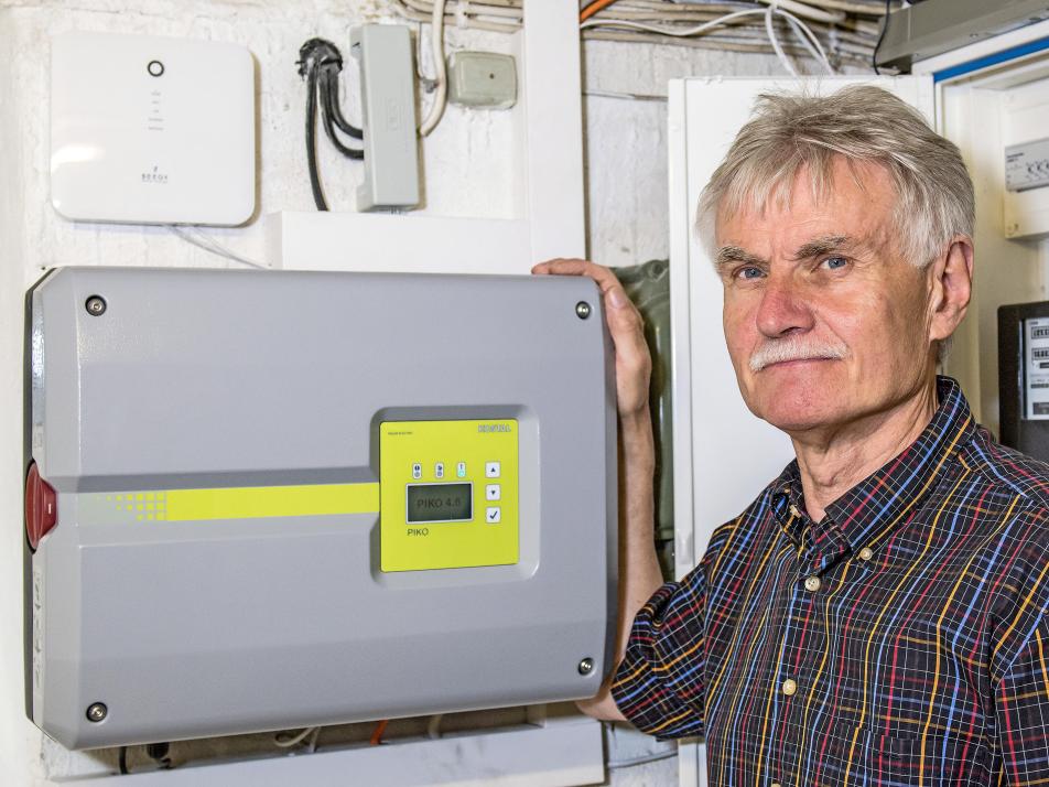 Manfred Kühl spart mit der neuen Photovoltaikanlage künftig bares Geld