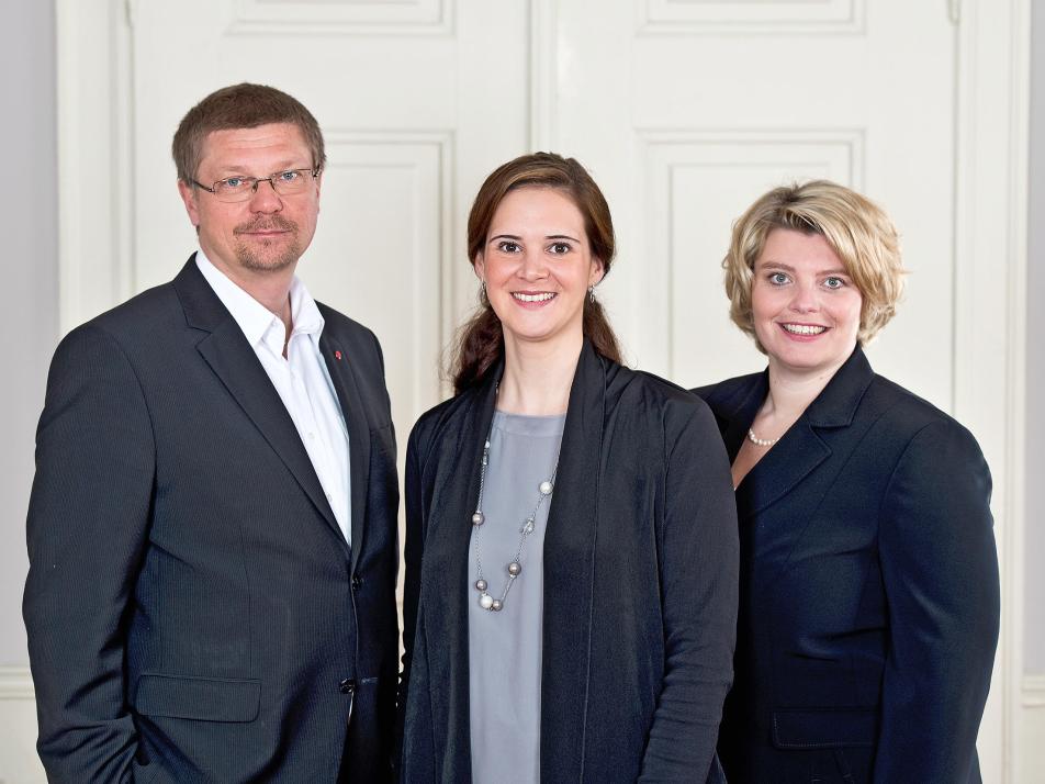Das Team von Dr. Klein: Holger Paasch, Miriam Geis, Christine Bülck (v. li.)