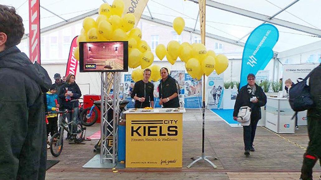 Der Infostand steht an allen drei Tagen bereit