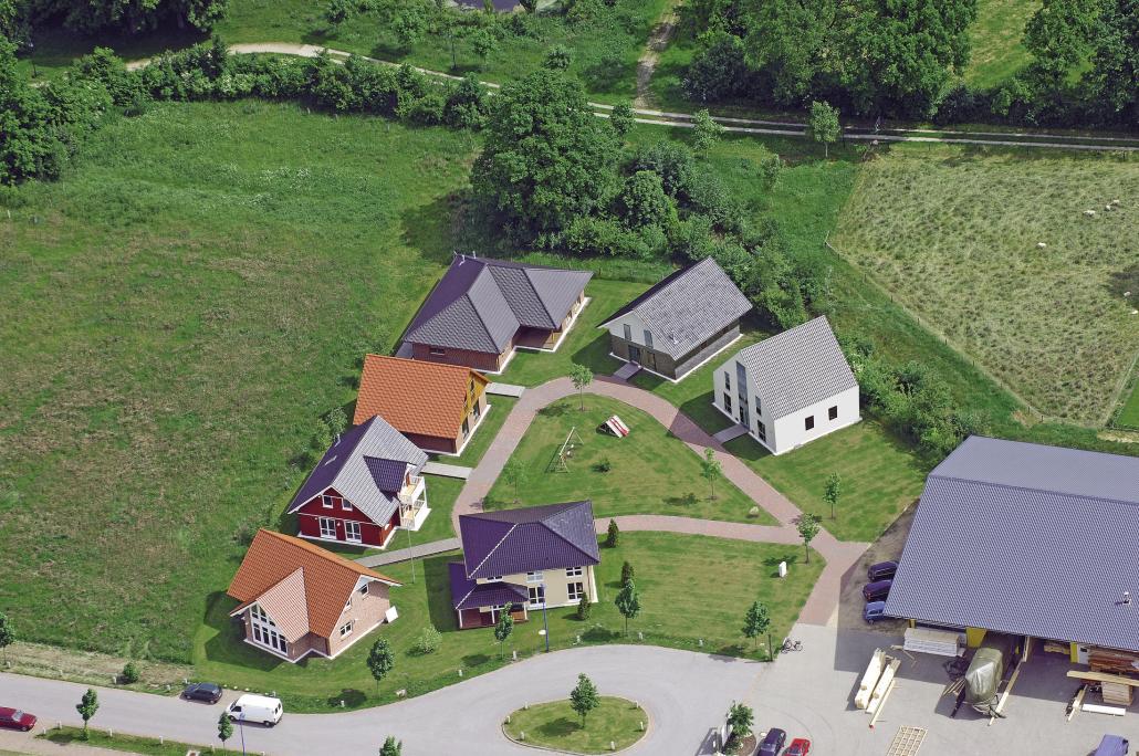 Der Musterhauspark von Noah Haus in Heede