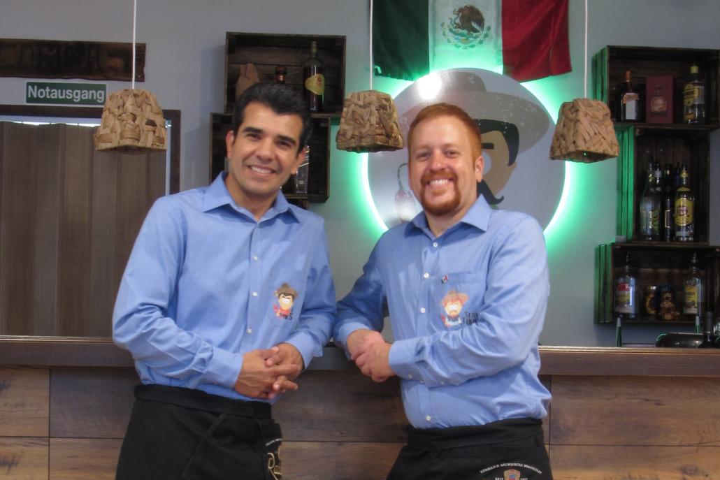 Luis Villalobos und Jorge Bayen (v. li.), die Inhaber des Senor Jalapeno