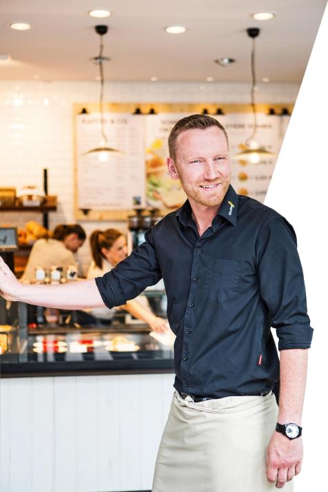 Christian Gruhser von der Bäckerei Günther ist gerne Gastgeber